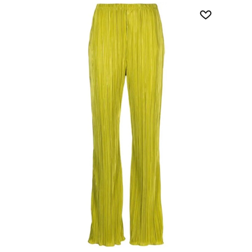 Good American Chartreuse Wide Leg Pants - Picture 5 of 16
